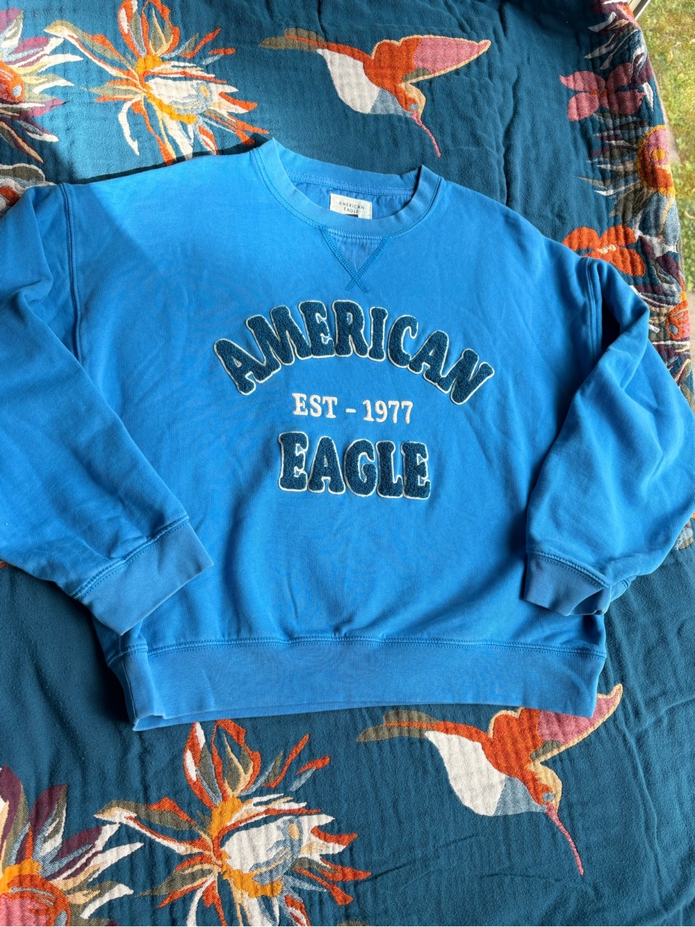 American Eagle Outfitters Blue Crewneck Sweatshirt M